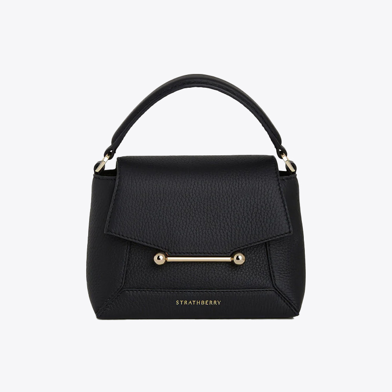 Black Mosaic Nano bag, Strathberry