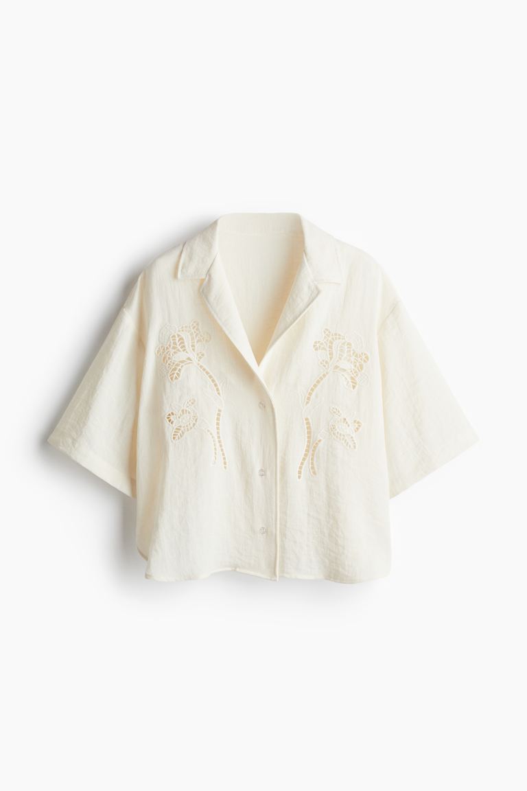 Eyelet Embroidered Shirt