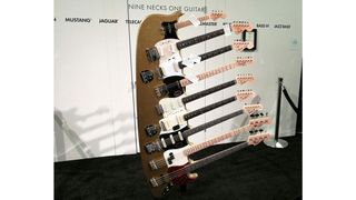 The show plays host to all kinds of weird and wonderful one-offs, such as Fender's $96,000 Prestige 9-Neck Guitar