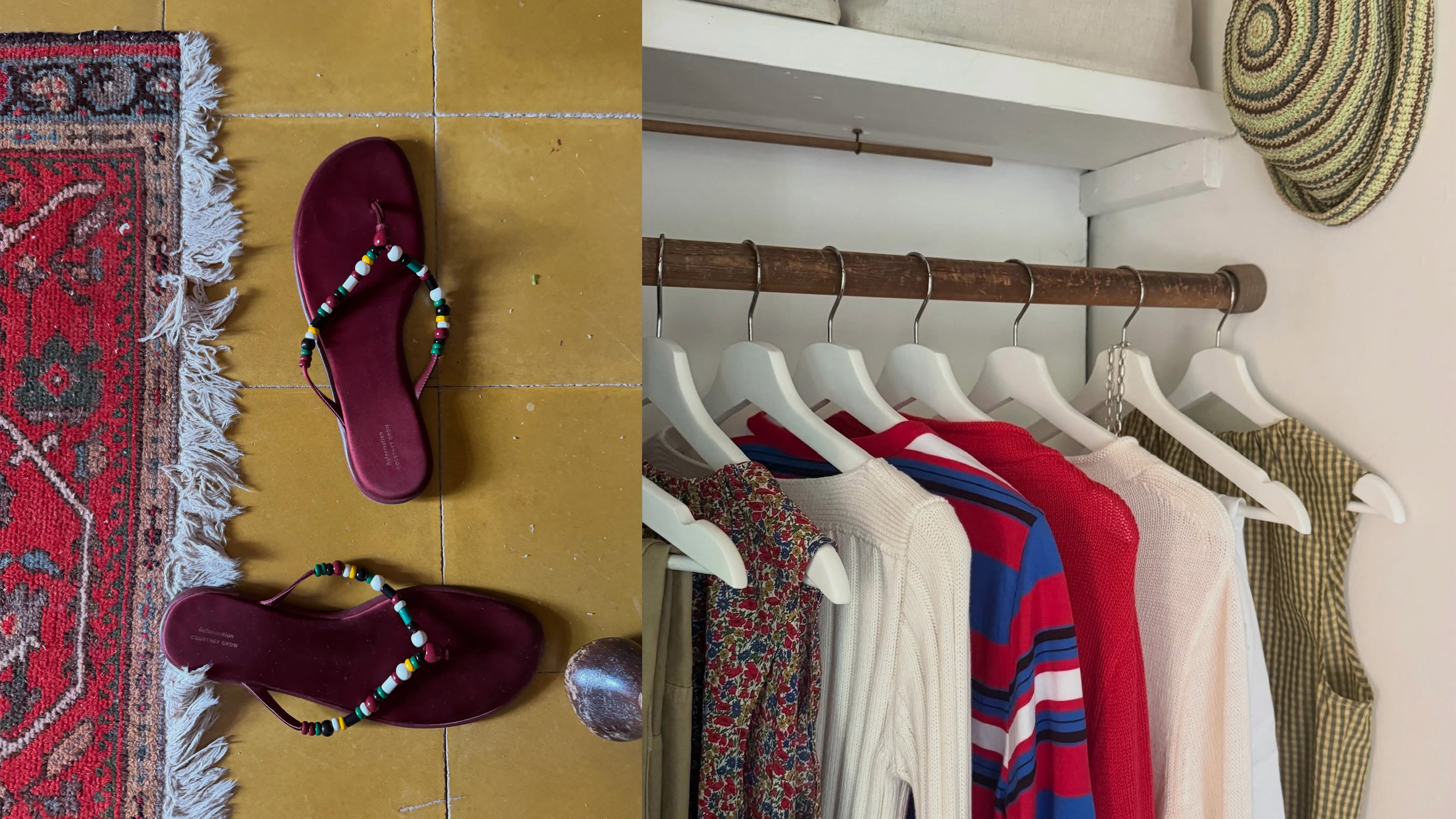 Collage of summer fashion items that will sell out from J.Crew and Reformation.