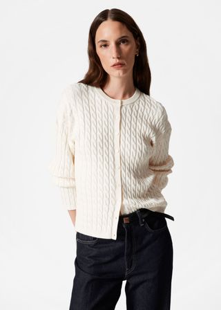 Cable-Knit Cardigan