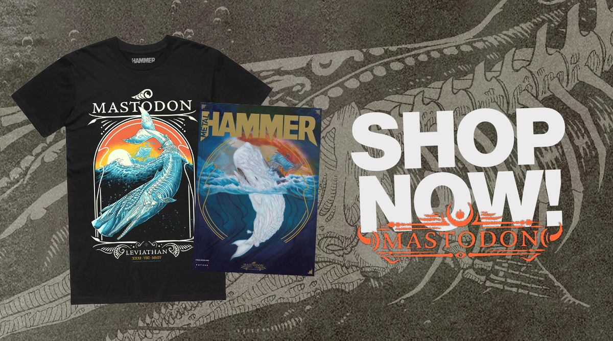 Metal Hammer issue 391 in a bundle with a Mastodon Leviathan t-shirt