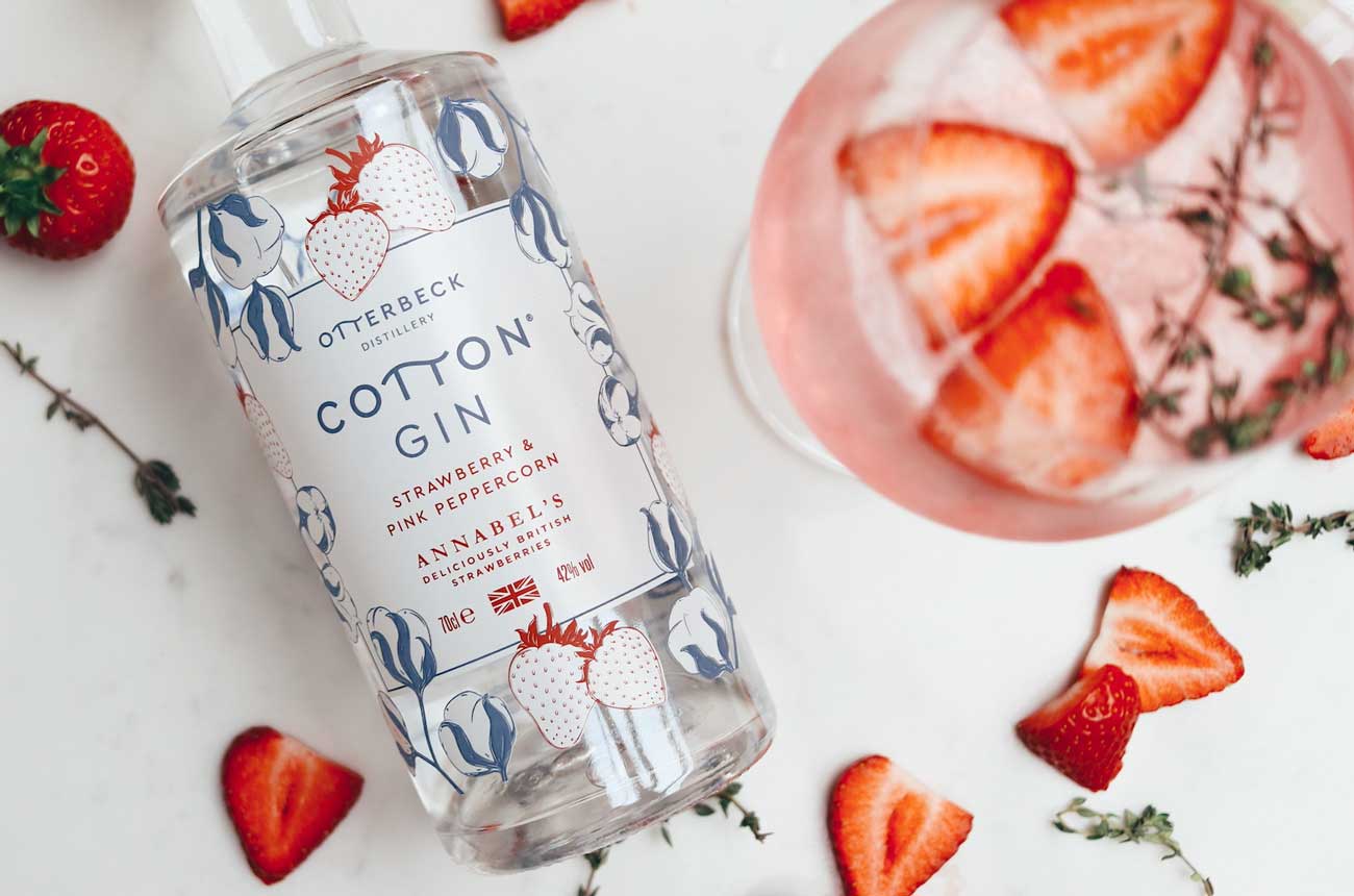 Otterbeck Strawberry &amp;amp; Pink Peppercorn Cotton Gin