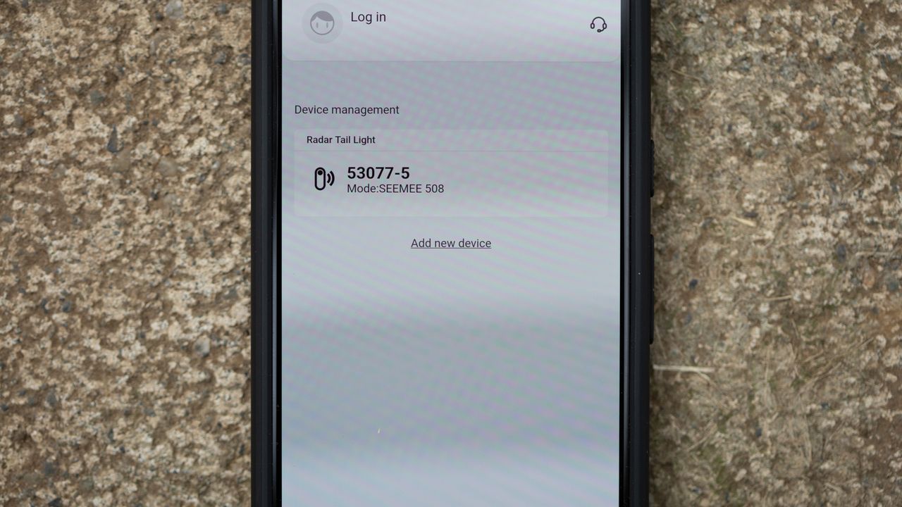 Magicshine Seemee 508 radar tail light connecting to the light with companion app