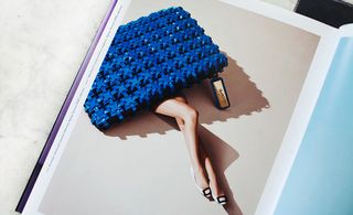 'Pyramides' clutch and 'Gommette' ballerinas