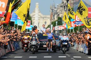 Stijn Devolder (Quick Step) wins the Belgian championship