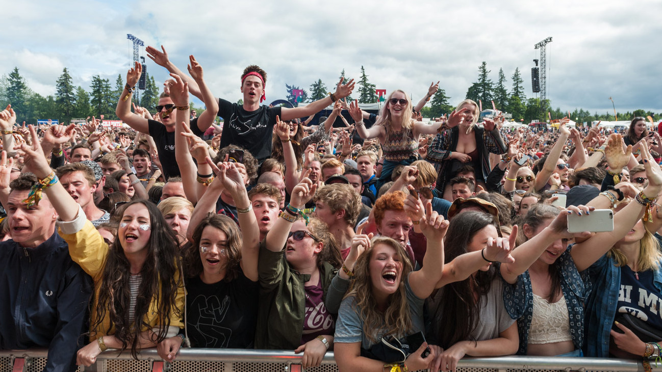 A picture of fans at T In The Park 2015