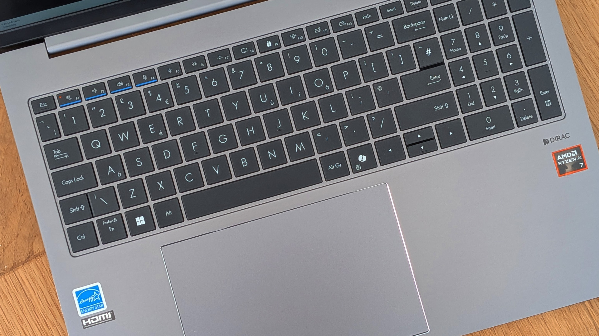 The Asus ExpertBook P3 on a desk