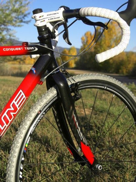 As promised, the new Redline carbon fork is fantastically stout under braking with virtually no chatter