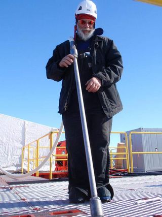 head driller at subglacial lake whillans in antarctica