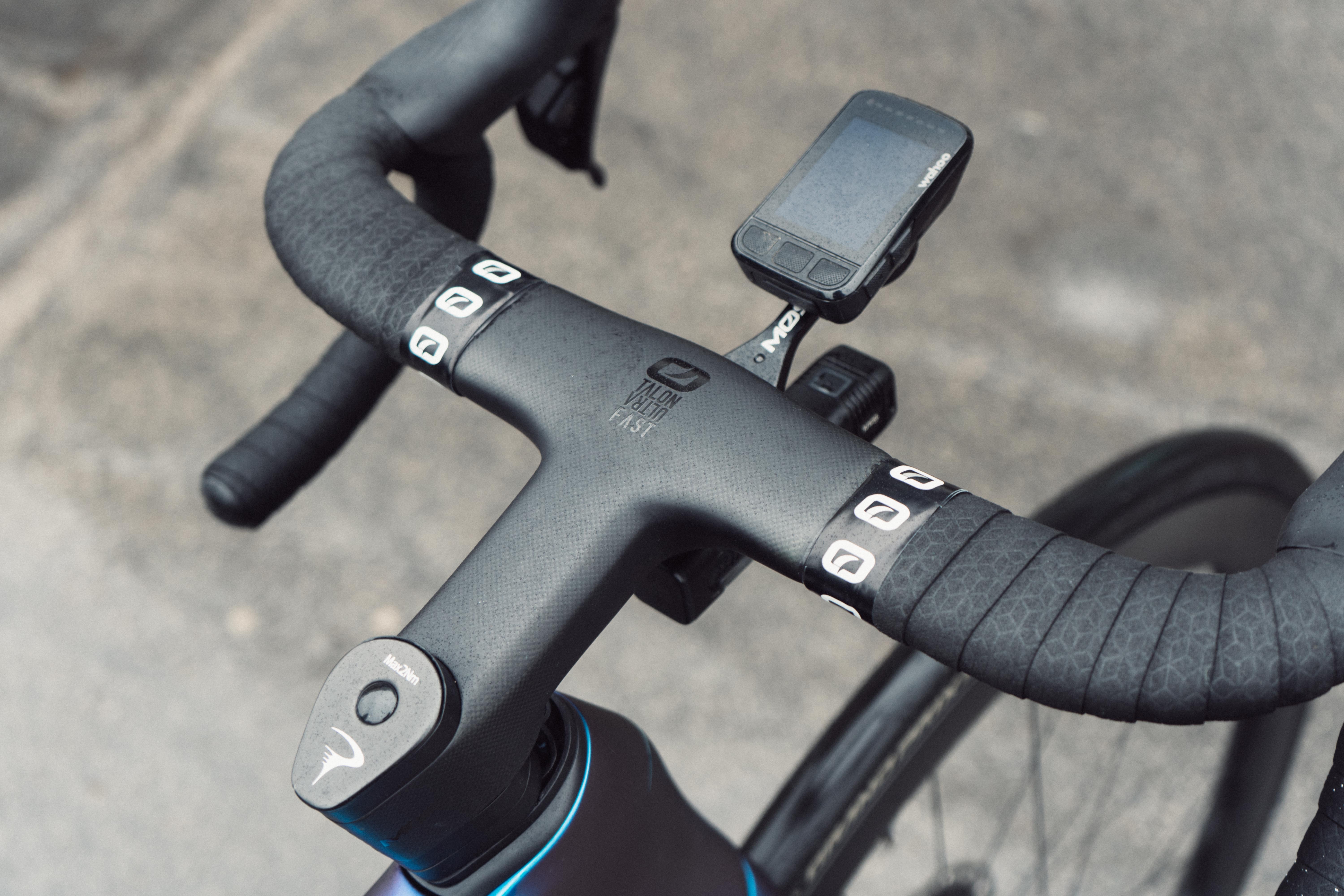 A top down shot of a black carbon one piece cockpit