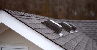 static roof vent on a home