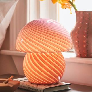 Pink glass table lamp from Urban Outfitters