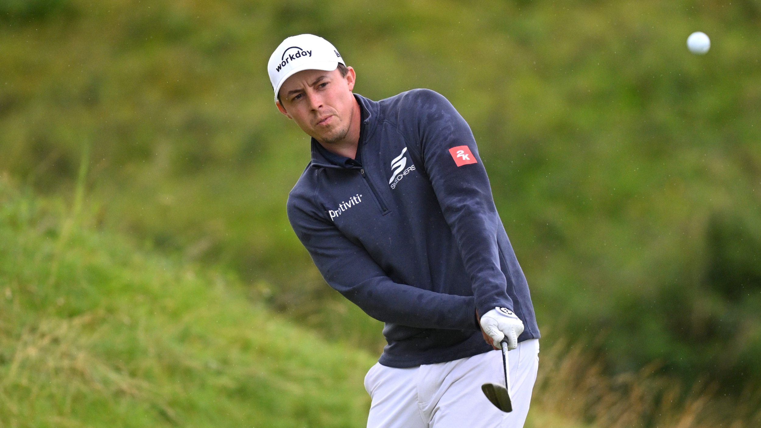Matt Fitzpatrick takes a shot at The Open 