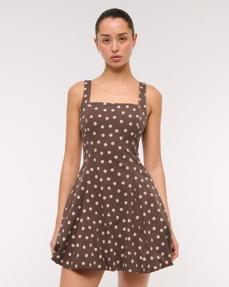 Abercrombie Mila Bubble Hem Mini Skort