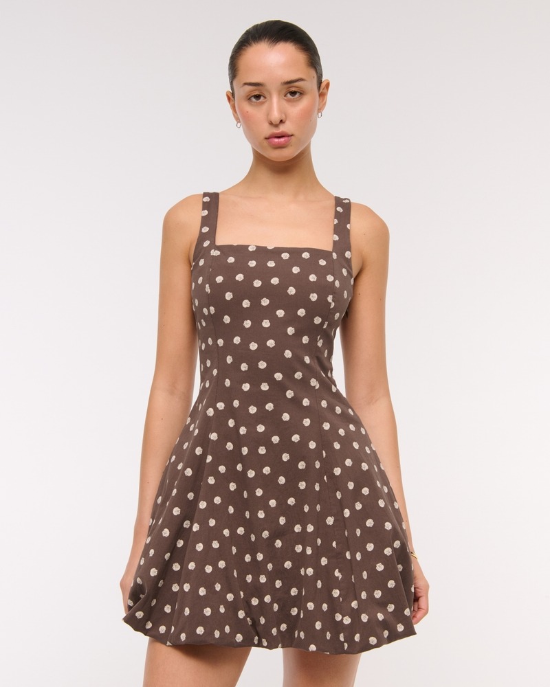 Abercrombie Mila Bubble Hem Mini Skort