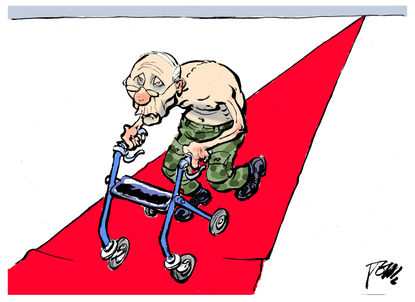 Political Cartoon World Putin elections