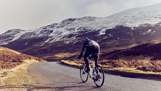 Cyclist riding in the Etape Caledonia cycling event