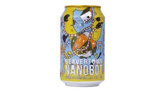 A colourful can of Beavertown Nanobot Super Session IPA