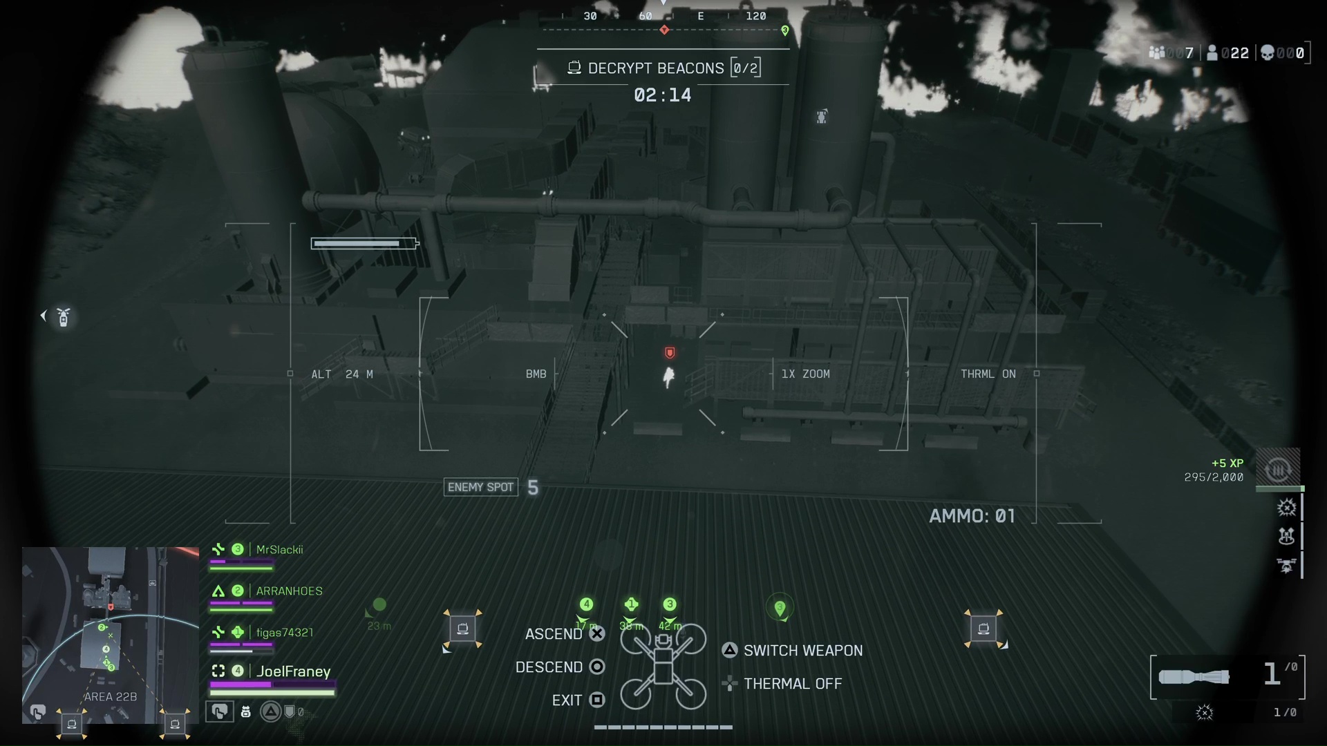 A recon drone marks a target in Battlefield Redsec
