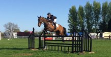 Sophie Jenman and Geronimo showjumping at South of England 2014