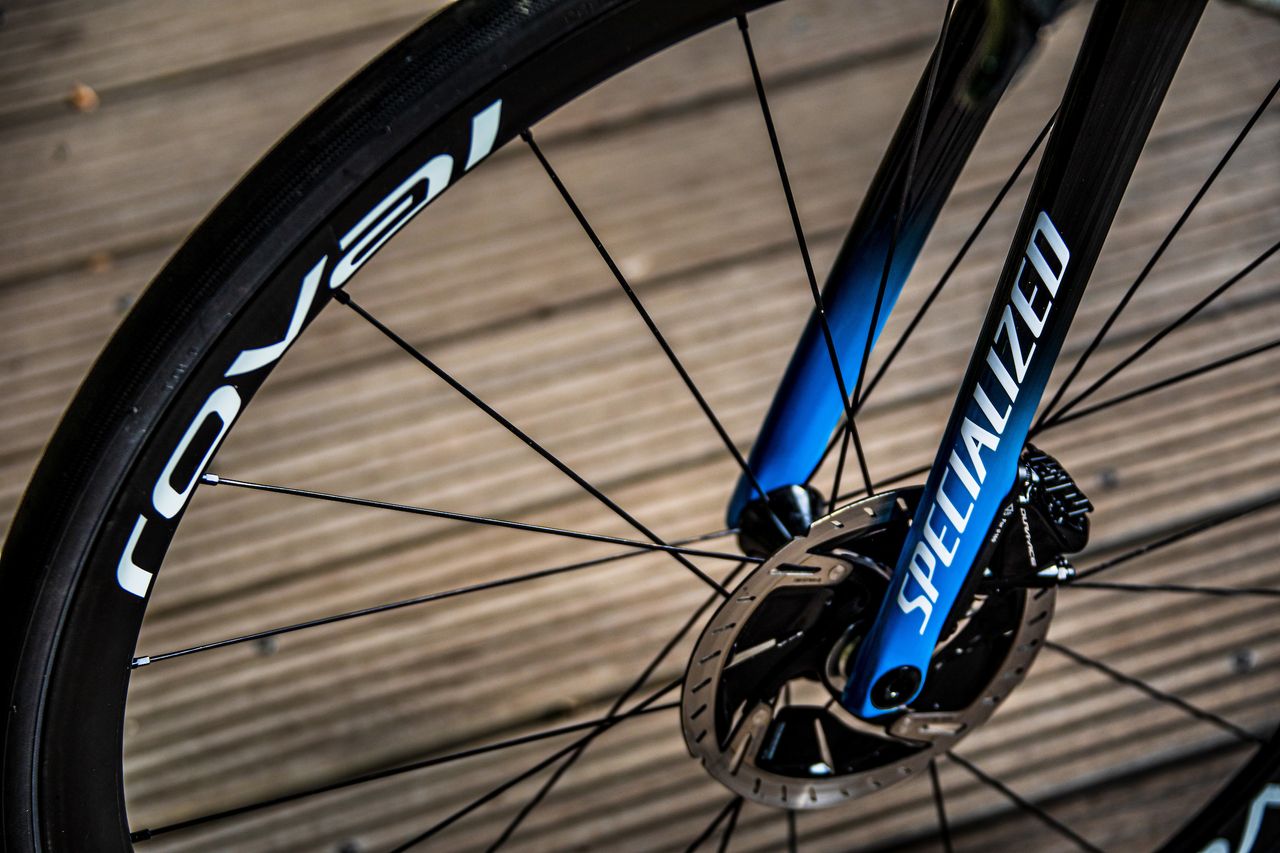 Interesting to see Dura Ace rotors, instead of XTR, on the bike