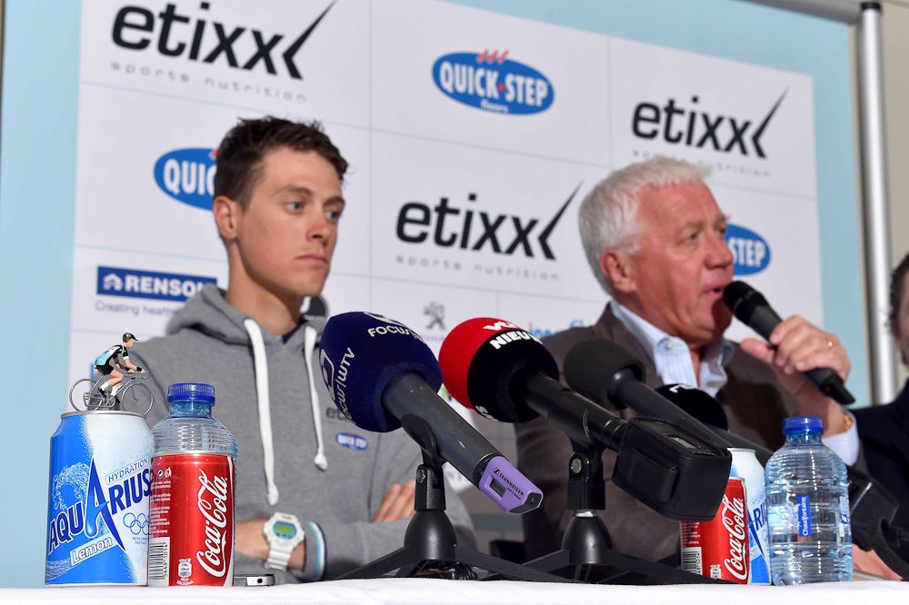 Niki Terpstra and Patrick Lefevere.