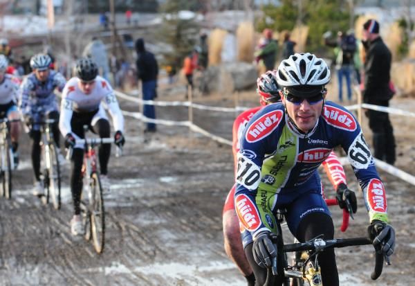 Matthew Pacocha (Hudz-Subaru) rode in second place much of the race