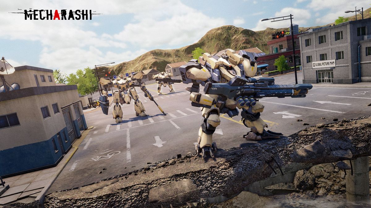 An image from mecha strategy RPG Mecharashi