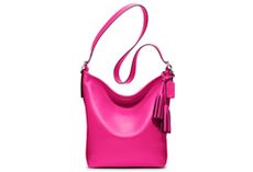 Win No. 19889 Coach Legacy Leather Duffle Handbag in Fuschia, worth £295 - marie claire competition LL