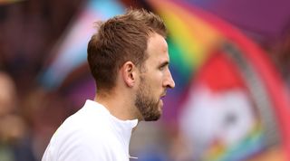 Side-on shot of Tottenham Hotspur striker Harry Kane prior to the Premier League match between AFC Bournemouth and Tottenham Hotspur on 29 October, 2022 at the Vitality Stadium, Bournemouth, United Kingdom