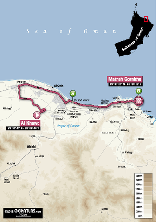 Tour of Oman - Stage 6 Map