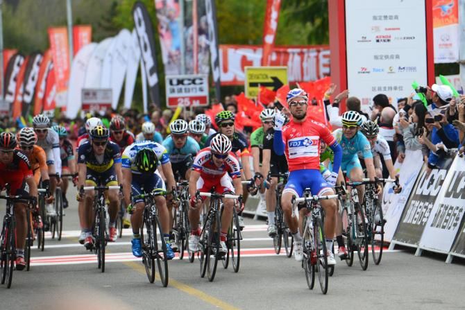 A second stage win for Nacer Bouhanni (FDJ)