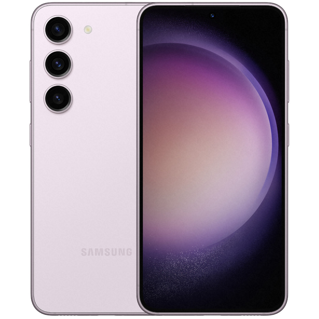 Purple Samsung Galaxy S23+ product render