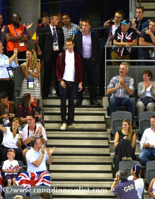 Bradley Wiggins was in the house