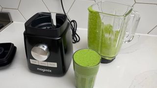 A green smoothie created in the Magimix Power Blender
