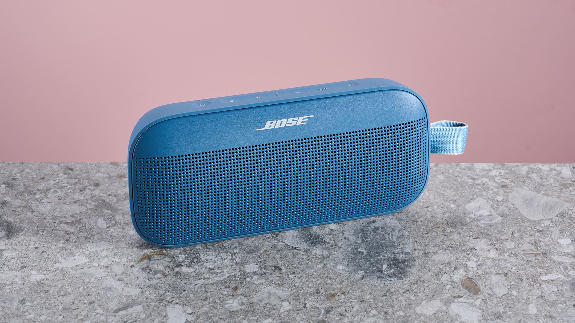 Bose SoundLink Flex Gen 2 on stone surface