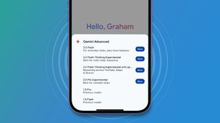 Google Gemini on an iPhone