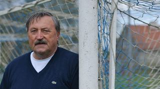 Czechoslovakia legend Antonin Panenka poses for a picture in April 2016.