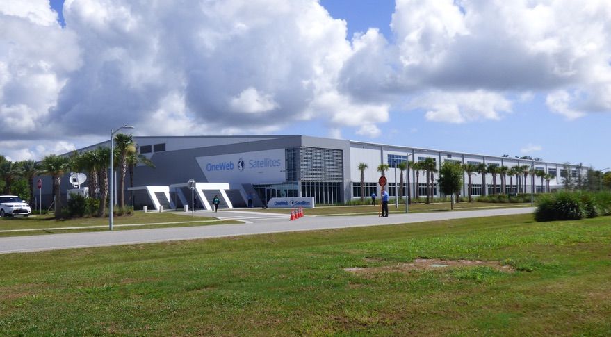 The OneWeb Satellites factory, located just outside the gates of NASA&#039;s Kennedy Space Center in Florida, will be able to produce two OneWeb satellites a day when fully operational.