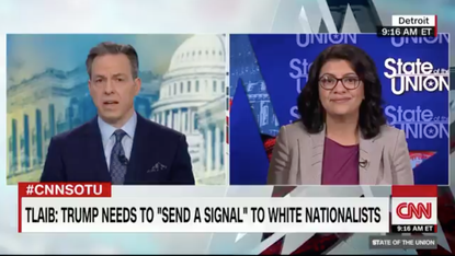 Jake Tapper and Rashida Tlaib.