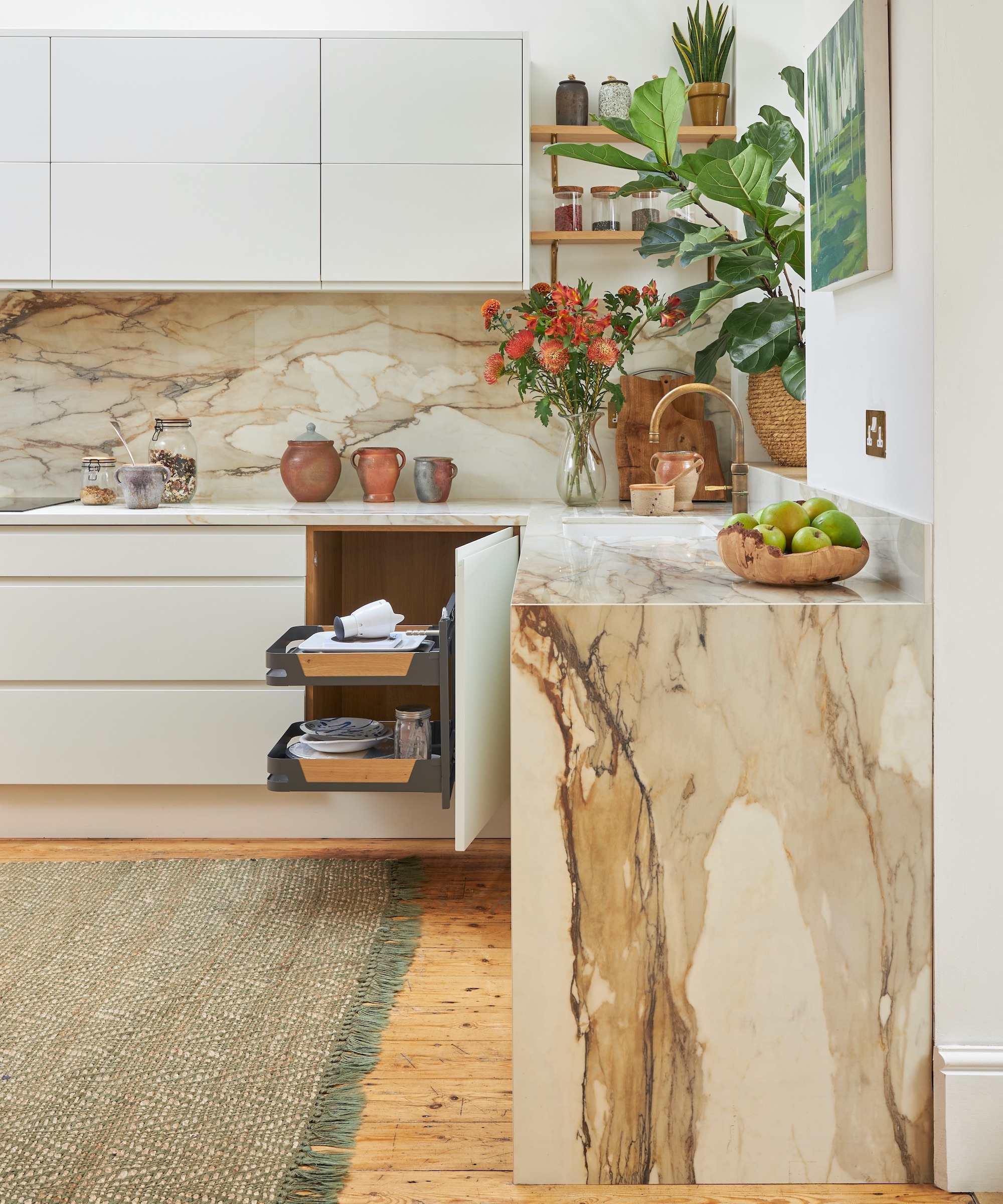 kitchen cabinets with open corner cabinet