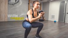 Woman doing goblet squat