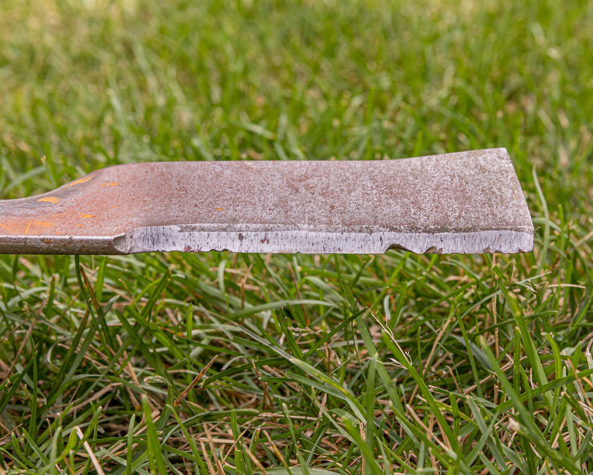 blunt lawnmower blade