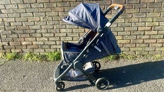 a photo of the newborn nest on the Ergobaby Metro+ Deluxe Stroller