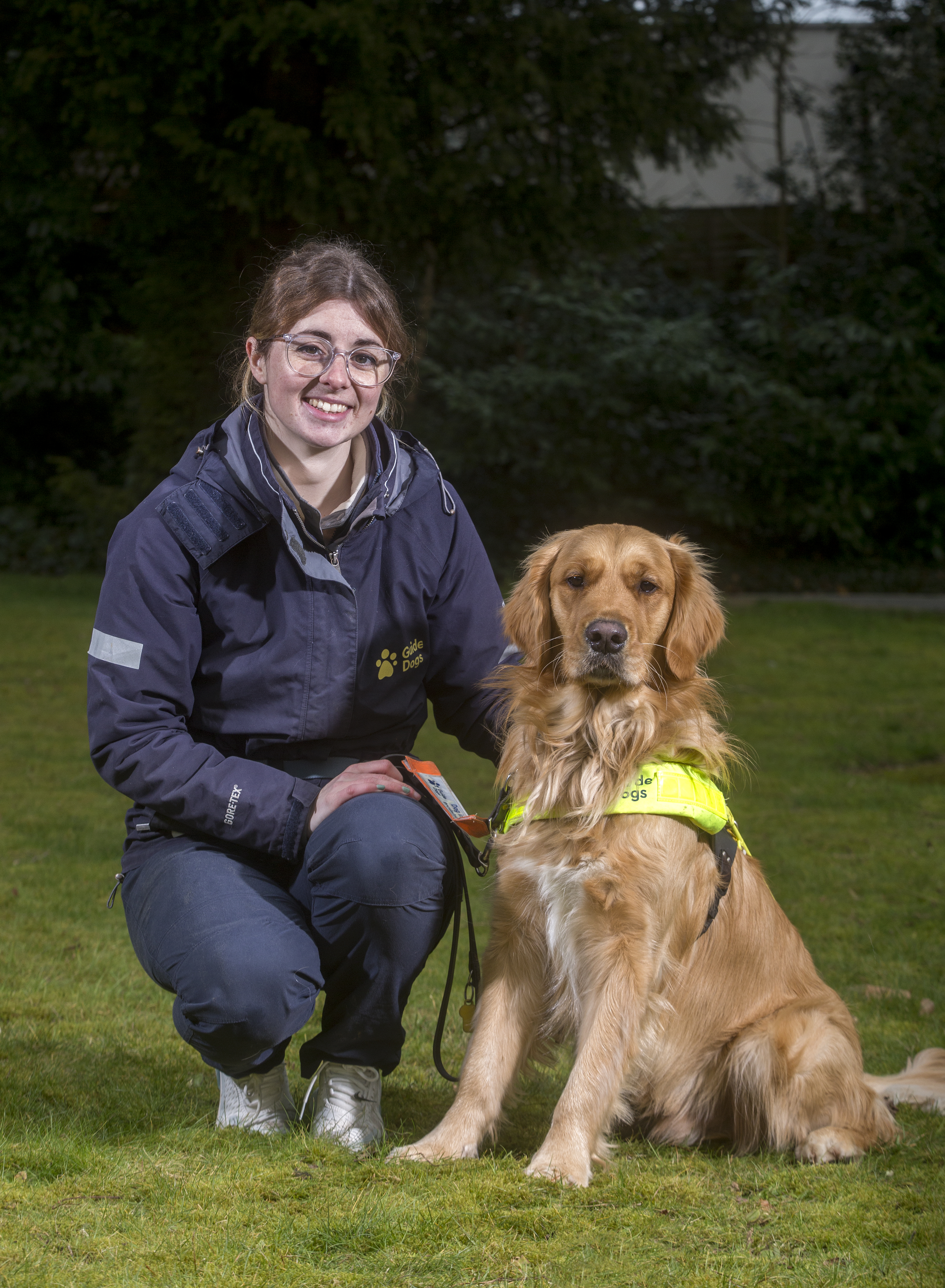 Miller the dog and handler.