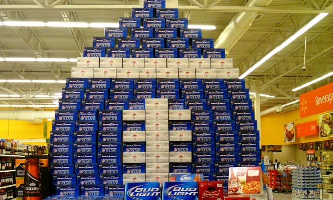 Retail Recon: Walmart's Super Bowl LI Beer Displays [Image Gallery]