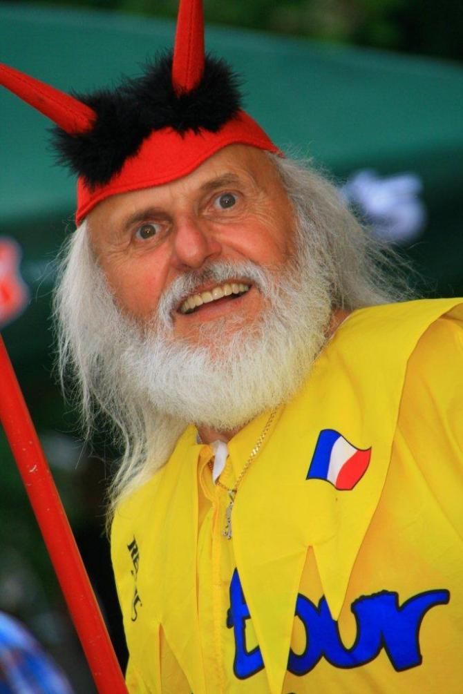 The Tour de France devil, Didi Senft, was at the Tour de Neuss