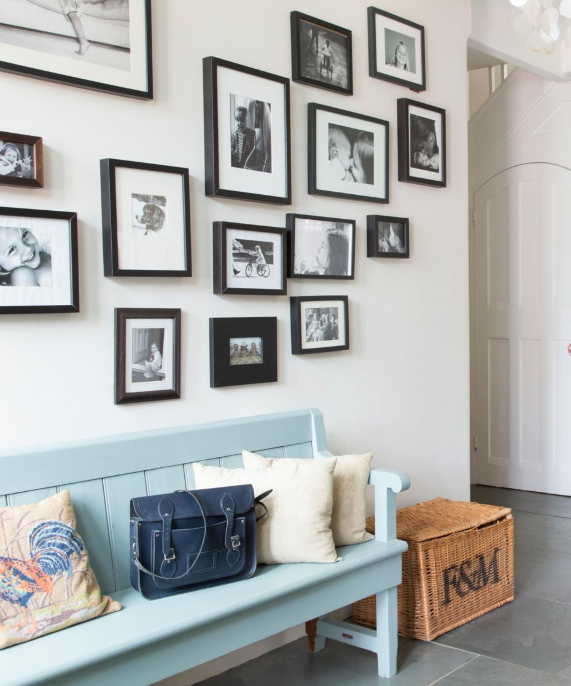 Frames in hallway