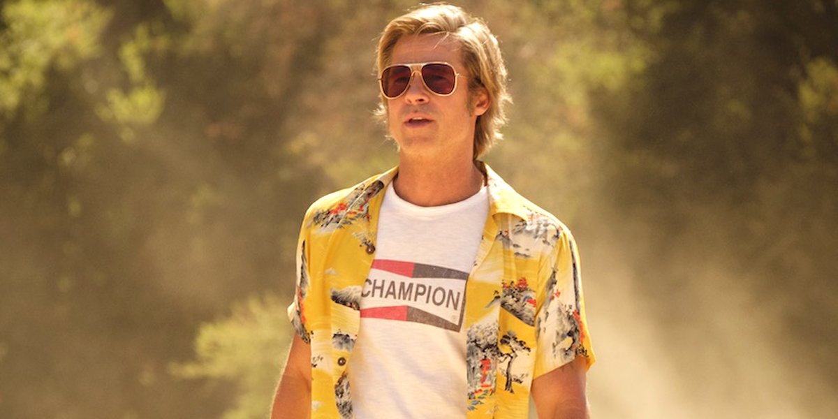 Brad Pitt wears sunglasses in Once Upon a Time in Hollywood